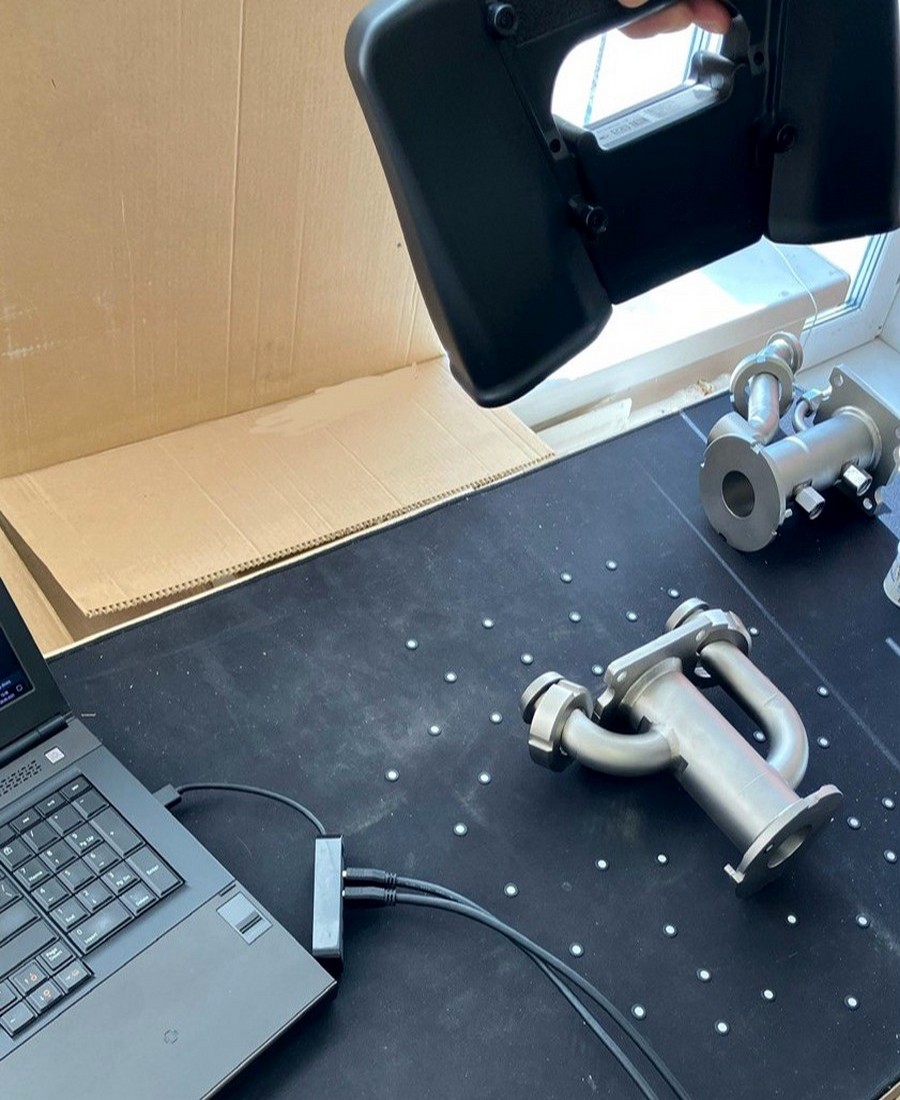 Выездное 3d сканирование корпуса охладителя